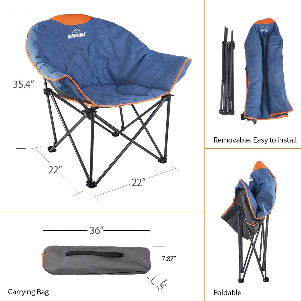 Oversized Outdoor Lounge Chair – Foldable & Comfortable