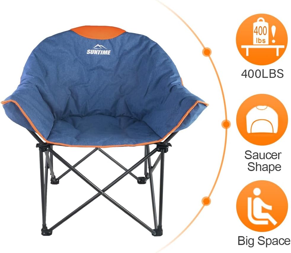 Oversized Outdoor Lounge Chair – Foldable & Comfortable