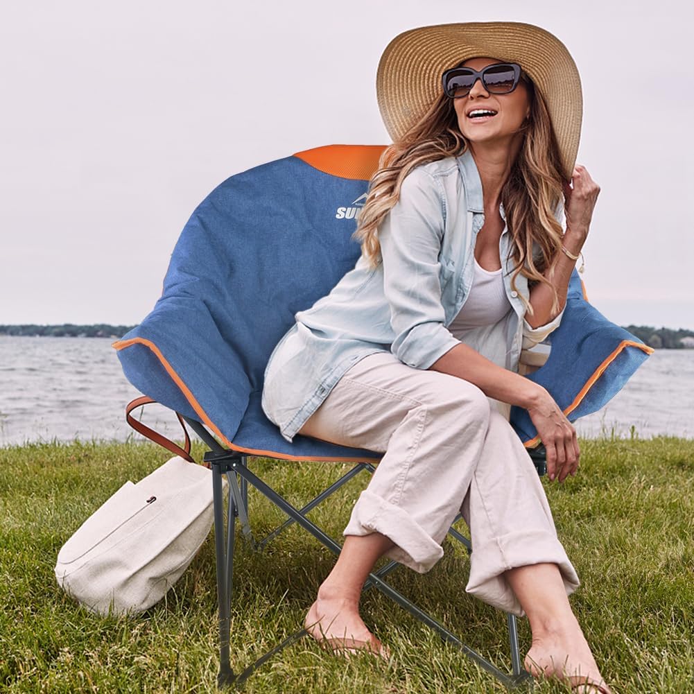 Oversized Outdoor Lounge Chair – Foldable & Comfortable