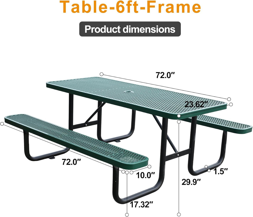 Portable Folding Picnic Table – Outdoor Patio & Camping Table 🍃