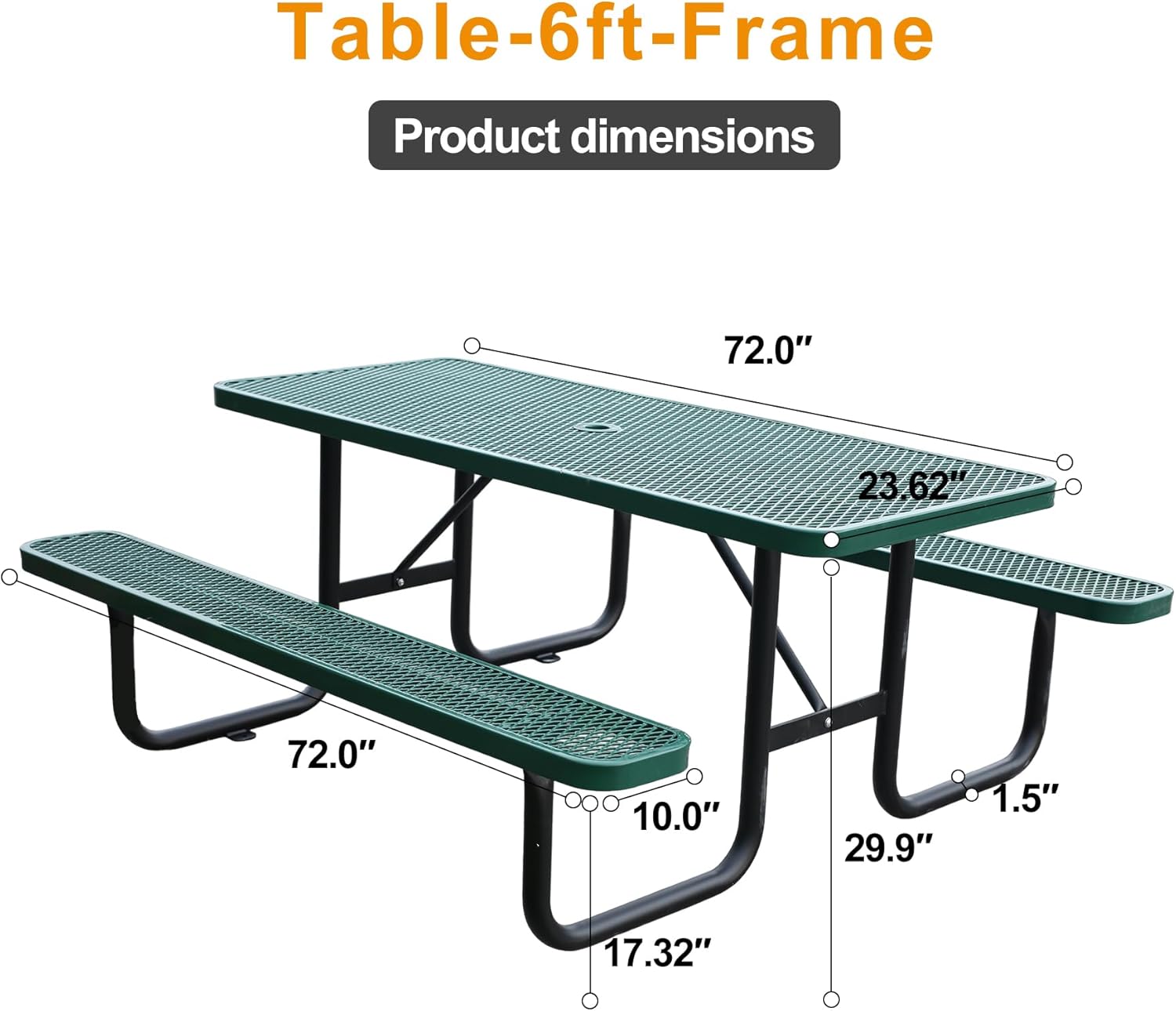 Portable Folding Picnic Table – Outdoor Patio & Camping Table 🍃