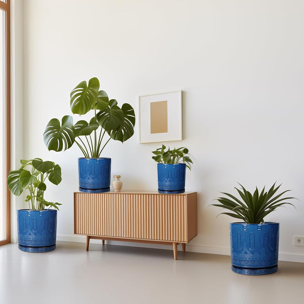 Decorative Plant Pot Set – Modern Indoor Outdoor Planters