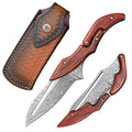 Damascus Steel Multitool – Sandalwood Handle, EDC