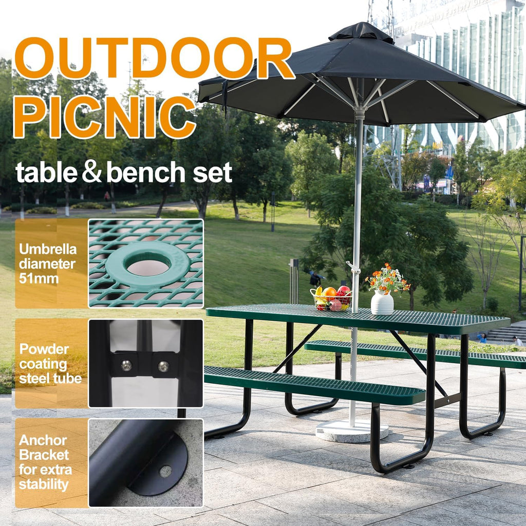 Portable Folding Picnic Table – Outdoor Patio & Camping Table 🍃