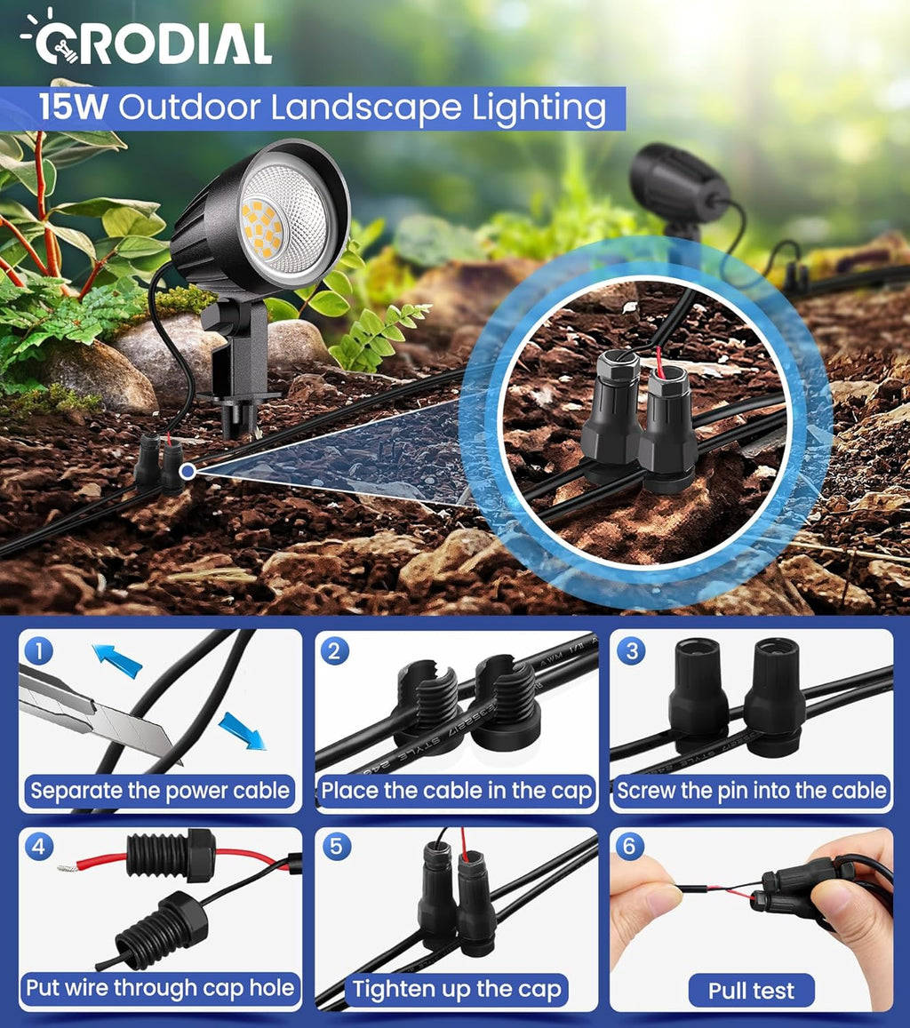 Outdoor Landscape Lighting Connector – Waterproof & Durable