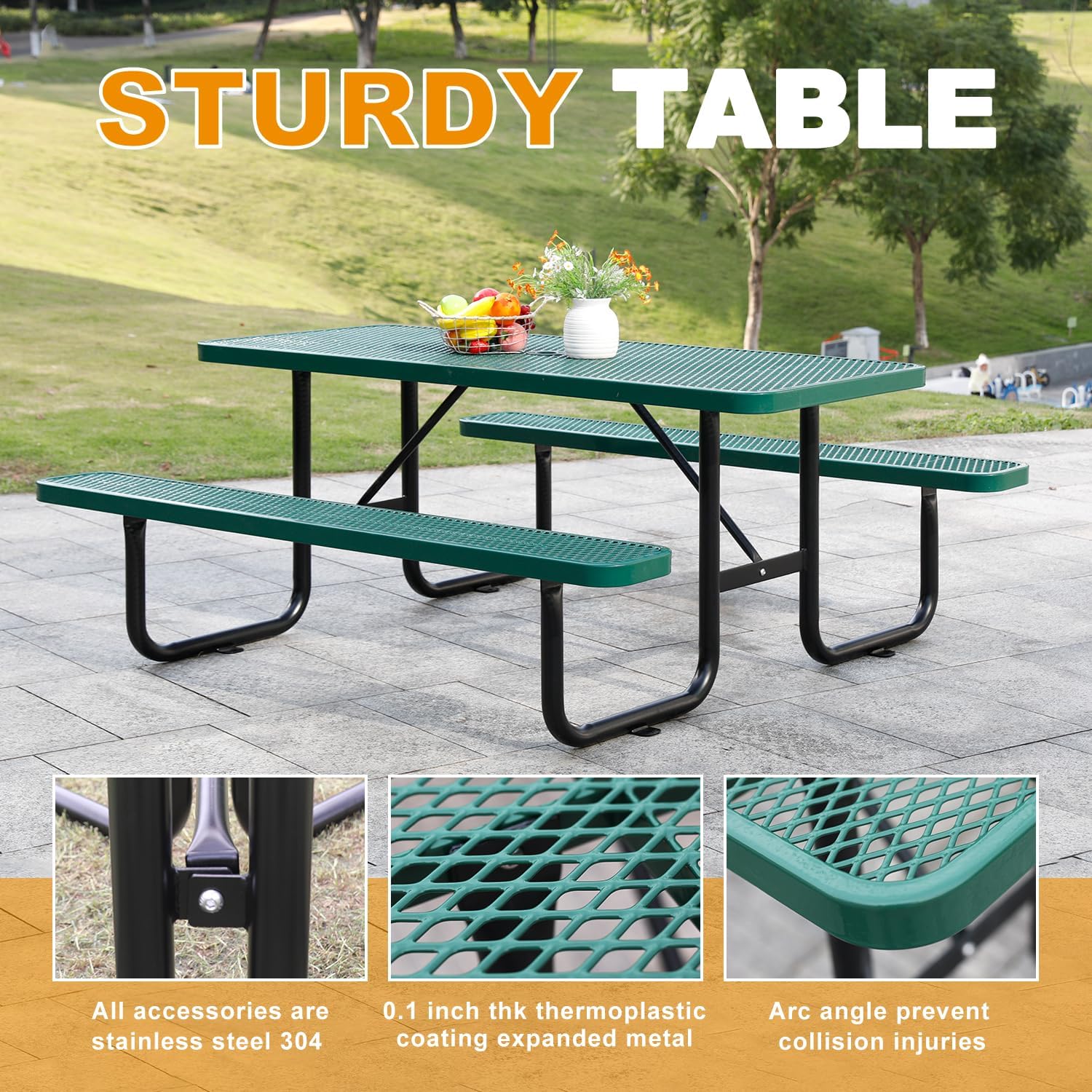 Portable Folding Picnic Table – Outdoor Patio & Camping Table 🍃