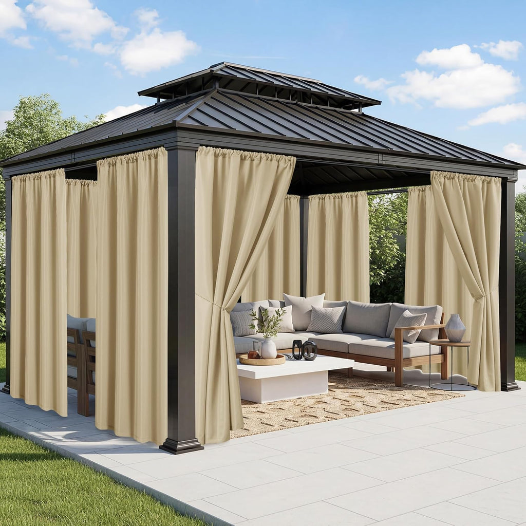 Outdoor Waterproof Patio Curtains – Elegant Privacy Panels